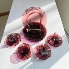 Vintage Duralex Rivage Bormioli Rocco Purple Amethyst Dinnerware - 12 piece