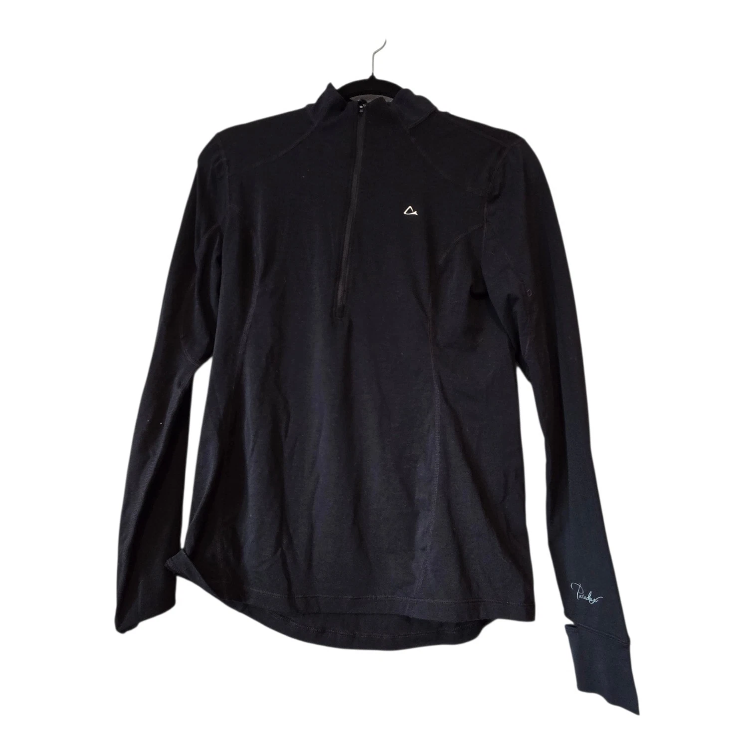 PARADOX Performance Merino Blend Quarter Zip Shirt Women's SM Black Base Layer