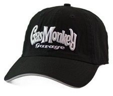 Sombrero de papá negro Gas Monkey Garage - Gorra bordada ajustable