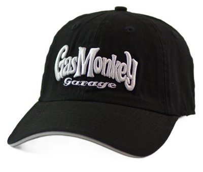 Gas Monkey Garage Black Dad Hat   Adjustable Embroidered Cap