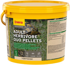 Sera Tortoise Adult Herbivore Duo Pellets - Landschildkr&ouml;ten Reptil 3800ml - 1kg
