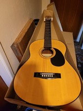 Hohner MW-300 Acoustic Guitar 6-String Full Size Handcrafted Vintage With Case