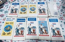 Lot of 63 Vintage Gas Station Highway Road Ma...