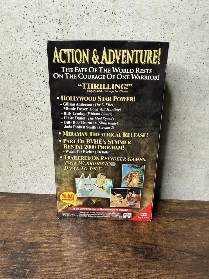 Princess Mononoke Rare Promotional Demo VHS Tape Studio Ghibli Y2K 2000  Foto 4 de 4