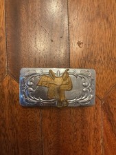 Vintage Belt Buckle With Saddle 8