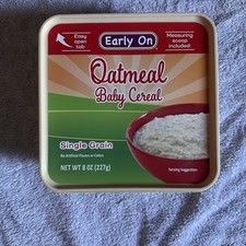 Oatmeal Baby Cereal Single Grain, 8 Oz, Pack Of 2, Best By 03/28/2026