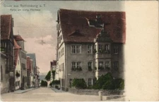 Old postcard postcard Rothenburg - game at the evangelical parish GERMANY (1074945)