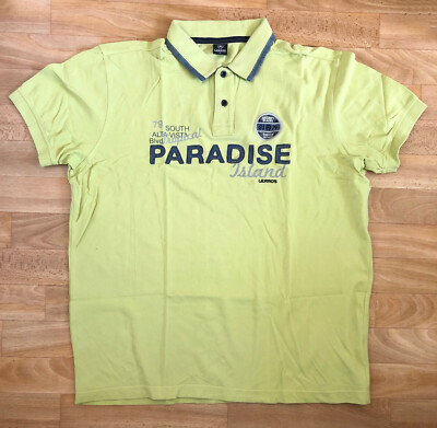 LERROS Kurzarm Poloshirt Größe XL in Gelb-Grün