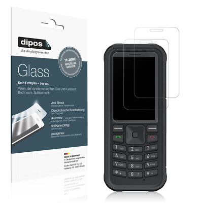 2x Schutzfolie für Sonim XP100 matt - Anti-Shock 9H Folie dipos Glass