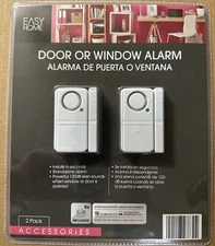 Easy Home Door Or Window Alarm 2-Pack 120dB Siren New/Sealed Model IT414071 BX1