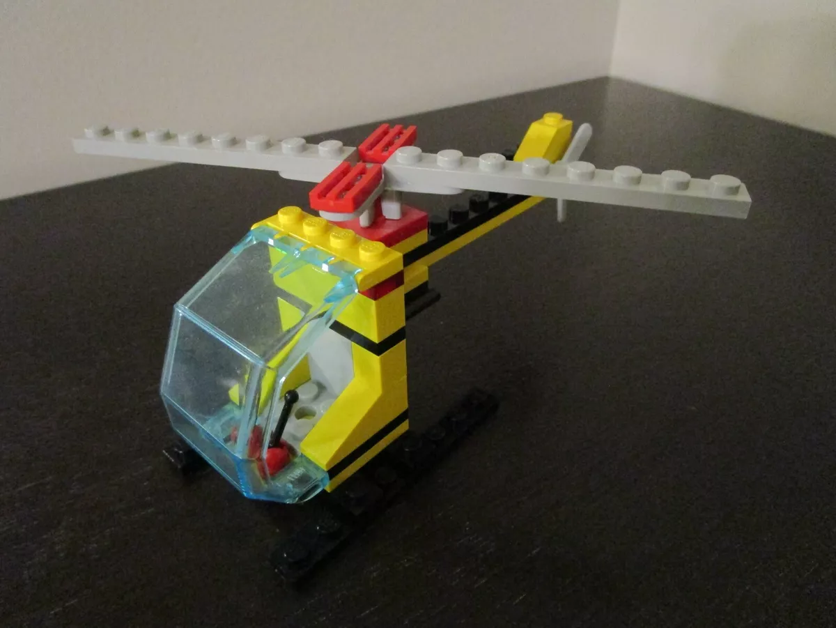 Vintage 1994 LEGO Yellow Helicopter from set 6597 Century Skyway