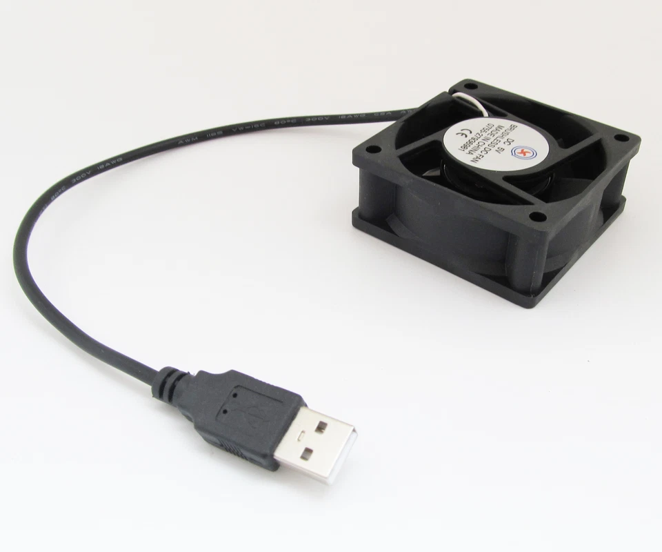1pc USB Powered 5V 60 x 60 x 25mm 6025 USB Powered Brushless DC Cooling Fan - Image 2 of 4