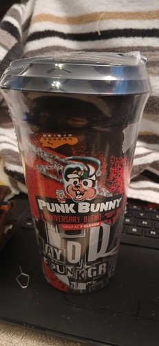 2 Punk Bunny Coffee 7-11 AND Speedway Exclusive Tumblers Green Day Set Of 1 Each - Picture 3 of 3