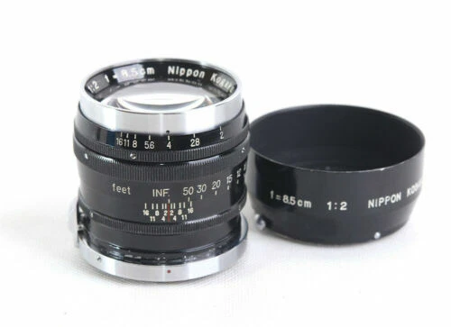 Nikon f/2 Camera Lenses 85mm Focal