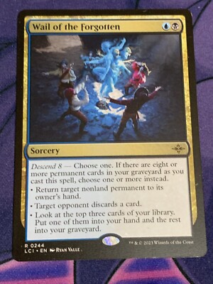 C1992 MAGIC GATHERING MTG LOST CAVERNS IXALAN WAIL OF THE FORGOTTEN 0244 RARE NM