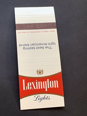 Vintage Matchbook “Lexington Lights Cigarettes”