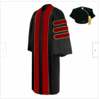 Doctor of Medicine Doctoral Graduation Gown & Tam - Academic
