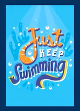 Just Keep Swimming Nemo Dory  Disney Fish MAGNET