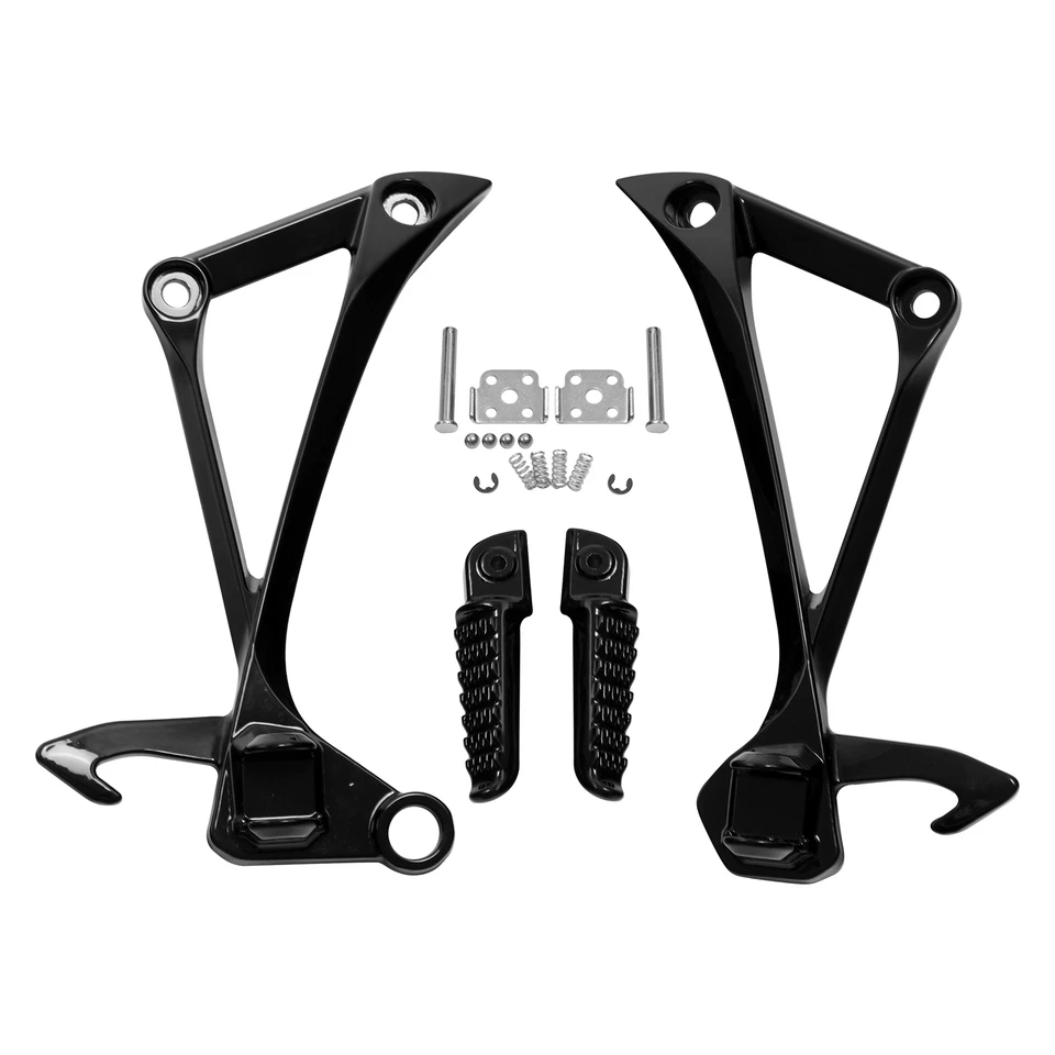 Juego de estriberas traseras de pasajero aptas para Kawasaki Ninja ZX10R 2011-2014 par Foto 2 de 4