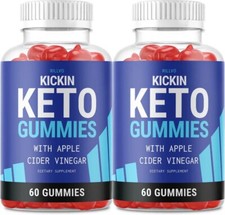 (2 Pack) Kickin ACV Gummies - Advanced Formula KickinKeto with Apple Cider...