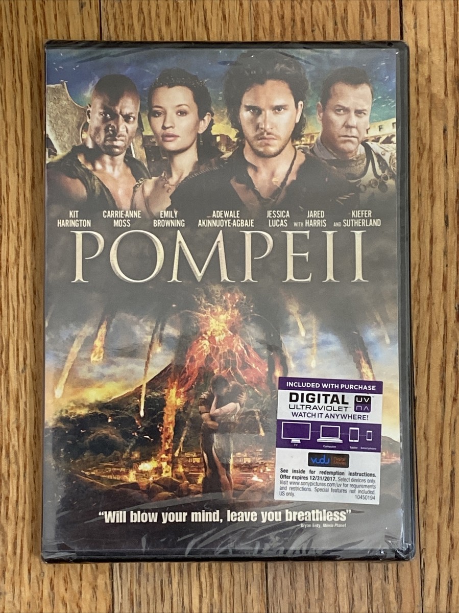 Pompeii (dvd, 2014, includes digital copy ultraviolet) New! Free