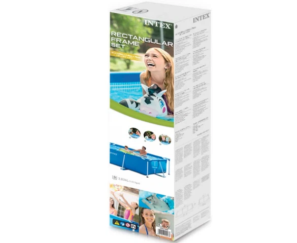 Piscine Hors sol Rectangulaire Tubulaire 3M Liner Triple Rapide Facile Solide FR - Photo 3/4