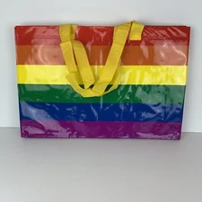 IKEA Rainbow Bag Shopping Storage Gay Pride