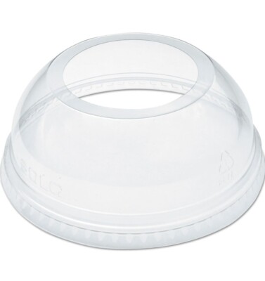 Dart DLW626 Clear Lid PET 626 Dome With Ex Lg Hole (Case of 1000)