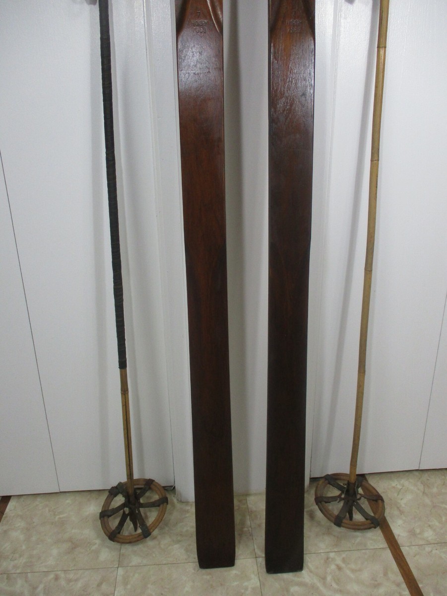 アンティーク木製スキー BEAUTIFUL OLD VINTAGE Wooden 82