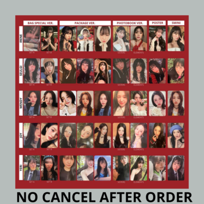 RED VELVET CHILL KILL PHOTOCARD BAG PACKAGE SMINI PHOTOBOOK POSTER