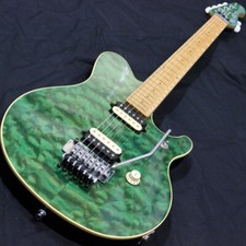 MUSIC MAN AXIS EX Top verde traslucido nero opaco retro made in Japan 1997