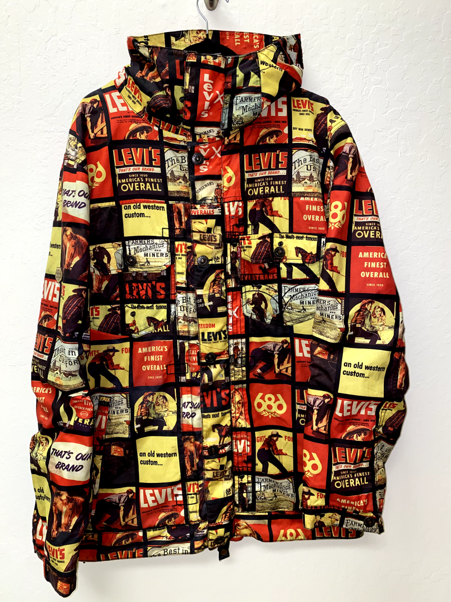 686 x Levis Cowboy Comic Strip Print Jacket | eBay