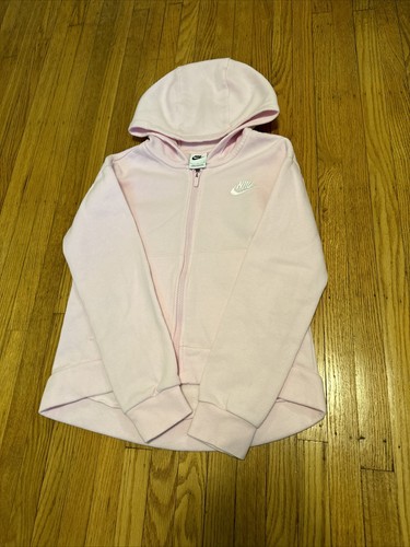 Nike Girls L (14-16) Full Zip Sweatshirt Pink NEW - Picture 8 of 9