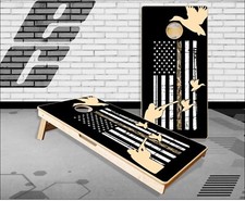American Flag Duck Hunting Cornhole Boards Bean Bag Toss Game