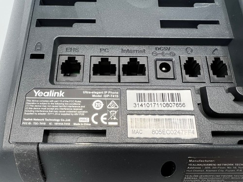 Téléphone IP Yealink® ultra élégant SIP-T41S noir/argent / avec 6 comptes SIP PoE - Photo 8/10