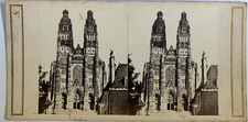 France, Tours, Cathédrale Saint-Gatien, Façade, vintage stereo print, ca.1880 vi