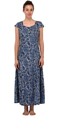 Cotton Lane knitterarmes bedrucktes Kleid