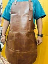 Apron Bbq Leather Chef Cooking Butcher Men Women Kitchen Aprons Butchers New