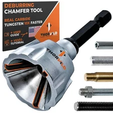 THORVALD Deburring External Chamfer Tool with Tungsten Carbide Blade - Deburr...