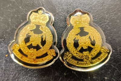 Royal Malaysian Police Collar (dots) Badge Polis DiRaja Malaysia (PDRM) 