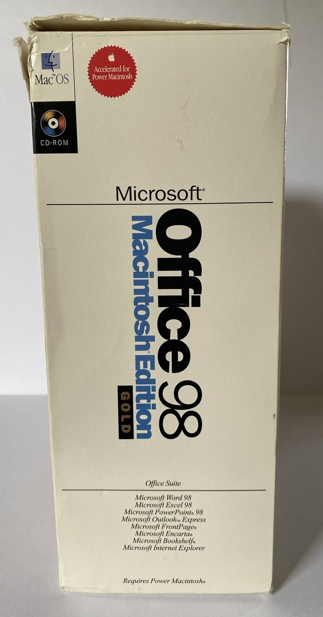 その他 Microsoft Office 98 Macintosh Edition Microsoft Office 98 Macintosh Edition (New! Factory sealed retail