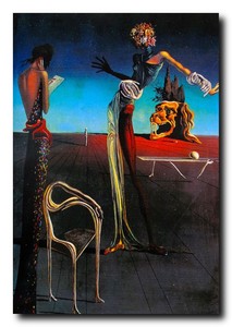 Salvador Dali Woman With A Head Of Roses Canvas Poster ...