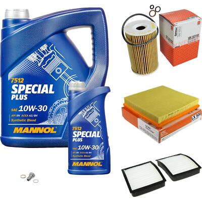 MAHLE Inspektionspaket 6 L MANNOL Special Plus 10W-30 für BMW 3er Compact 316i