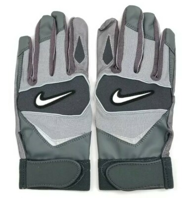 Nike Speedtack IV Leather Palm College Football Gloves Black/Grey