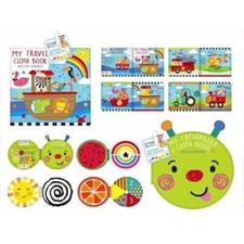 BABY CLOTH BOOKS SQUEAKER COLOURFUL CRINKLE PAPER LEARNING PLAYTIME FUN ACTIVITY