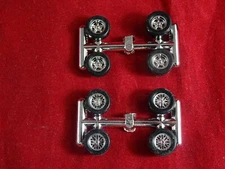 NEW RRR STONES and WIRE CHROME WHEELS AND TIRES -  AURORA  T-JET DASH JL 18-19