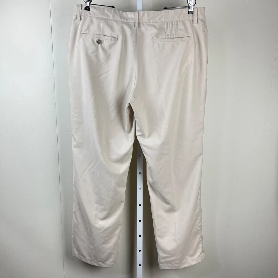 Adidas ClimaLite Golf Pants Mens 38x32 Cream Lightweight Casual - Image 4 of 4