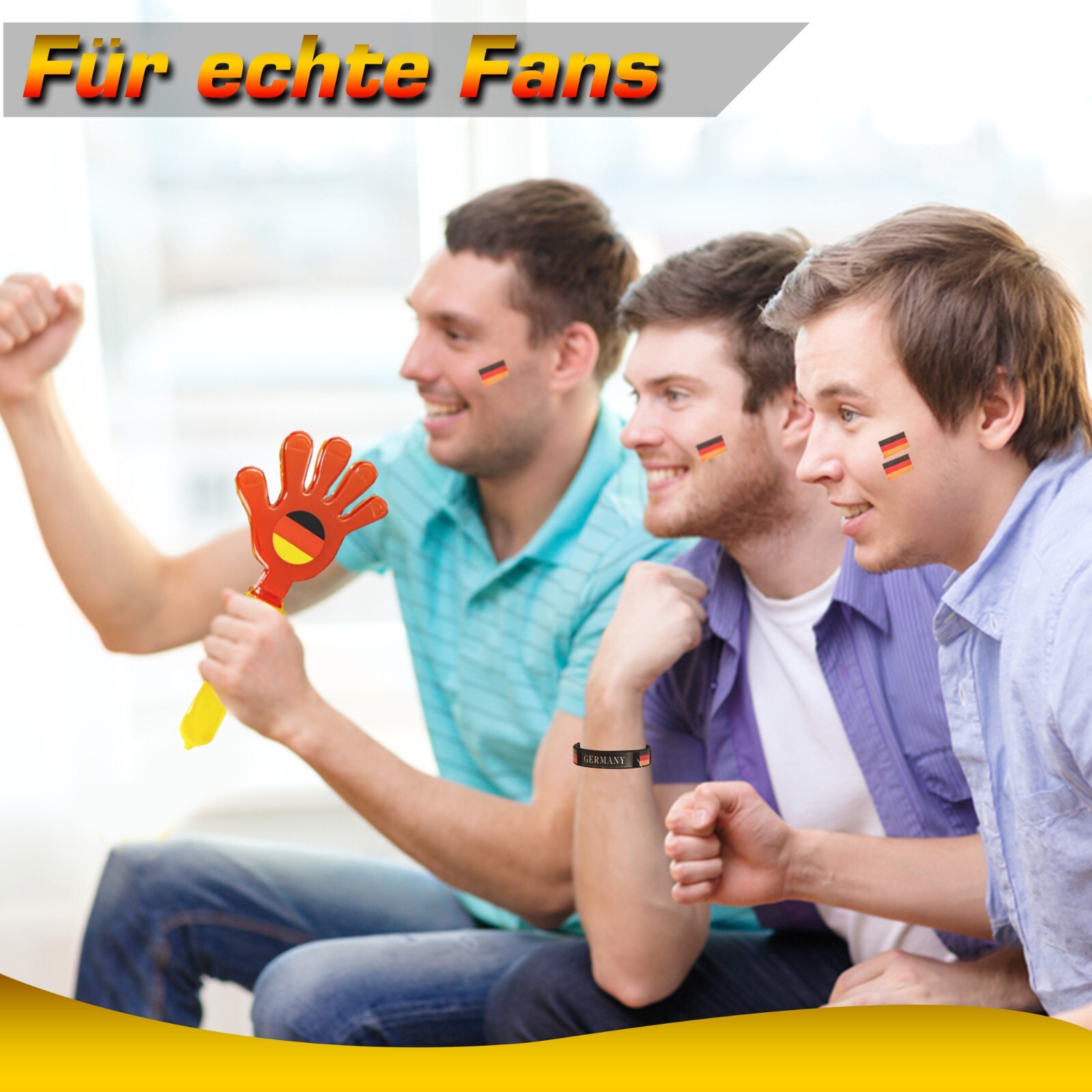 Piersando Leder Armband Geflochten - Fußball Fan Armreif Mit Flaggen Motiv