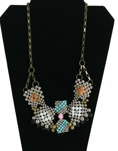 Anthropologie bronze necklace | eBay