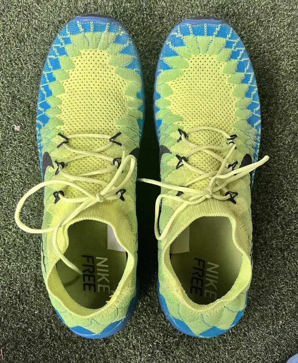 Nike free flyknit lime clearance green